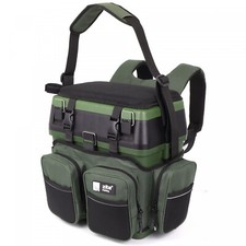 Angelkoffer Sitzkiepe Angelrucksack Tacklebox Rucksack Angeln in 1 Zite Fishing