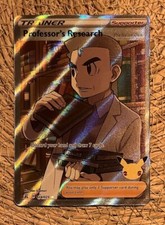 Pokémon Forschung d. Professors Full Art 024/025 Celebrations Research ENG