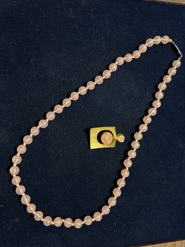 Elegante rosenquarz kette 50 - elegante, rosenquarz-kette