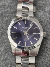 Tissot Gentleman Herrenuhr Quarz 40mm Klassisch Blau Saphirglas Top