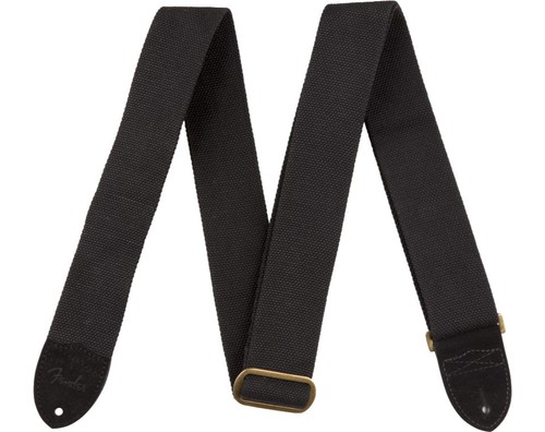 Fender strap cotton - 2", cotton/leather