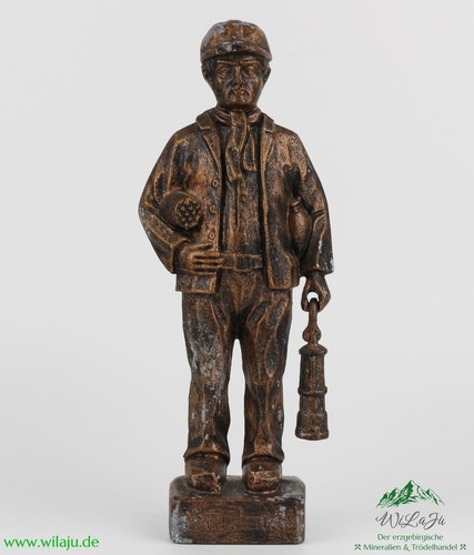 Bronzierte zinnfigur bergmann - bronzierte,