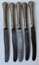 5 Obstmesser mit Damast