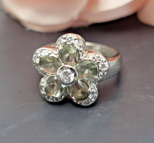 489 floraler ring - 489.,