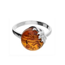 Ovaler cognac bernstein blatt - ovaler,