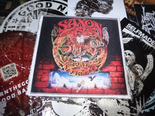 Saxon patch heavy - heavy, metal