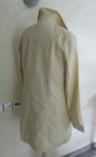 kurzmantel frühling lange jacke trenchcoat vanille gelb M 38-40 65%baumwolle