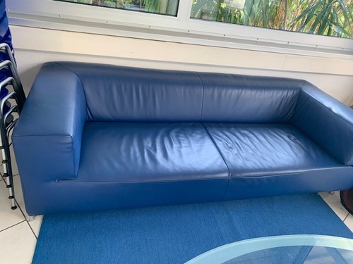 Designercouch echtleder - echtleder, 3