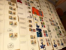 60 Stück FDC Berlin, meist 70ziger Jahre aus Nachlass, Nichtraucherhaushalt ?