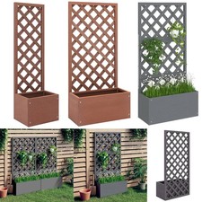 Spalier mit Blumenkasten