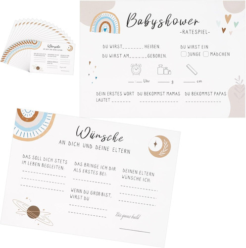 Babyparty spiele karten zum - babyparty,