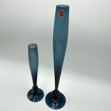 2 Stück Vasen Vase Glas Alsterfors Schweden Glaskunst Vintage