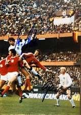 Autogramm Rolf RÜSSMANN (2009 †) + Klaus Fischer DFB Spiel 13x18cm Foto 25-3 xyz