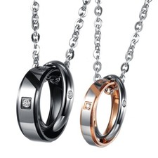Pärchen Ketten Edelstahl