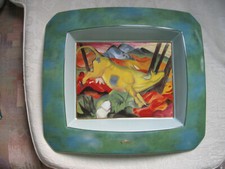 Gelbe Kuh Wandteller von Marc