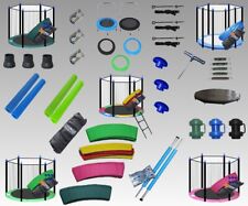 Trampolin Sicherheitsnetz Randabdeckung Federn Stangen Abdeckplane Kappen Leiter