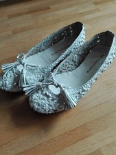 Damen-Ballerina Weiß PONS QUINTANA GRÖßE 36 