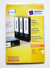 Avery Zweckform Ordner-Etiketten L4761 61x192 mm blickdicht hochweiß 84 Stück