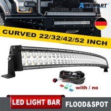 Gewölbt LED Lightbar 22-52 Zoll Lichtbalken Arbeitsscheinwerfer Offroad Auto 12V