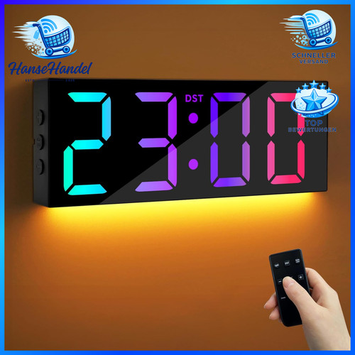 Digitale wanduhr mit - 12'',