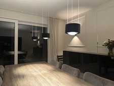 Deckenleuchte aus Glas mit