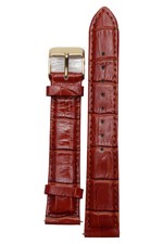 IVENS & SöHNE Uhrenarmband Leder Braun Kroko-Optik Herren Armband Uhr