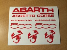 FIAT 500 Aufkleber Set Abarth