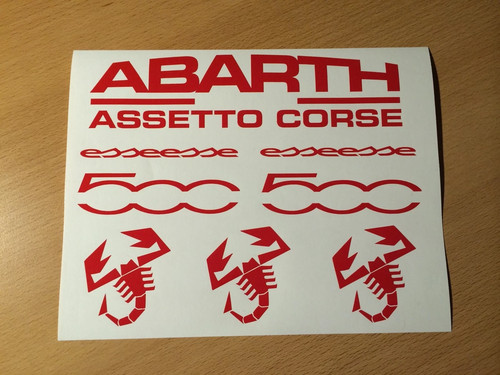 Fiat 500 aufkleber set - 500,