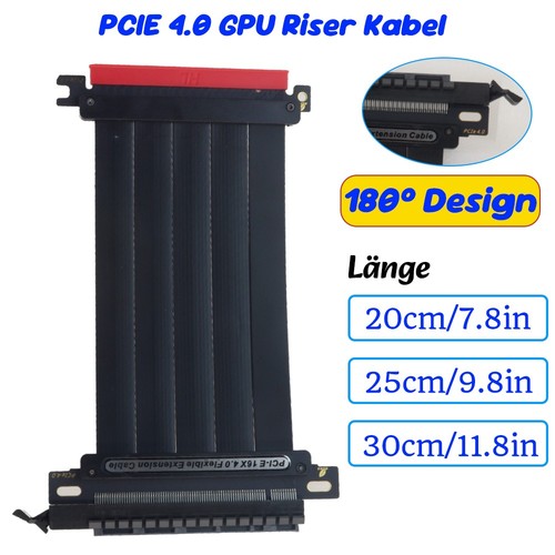 Pcie x16 gpu riser kabel - pcie, 4.0