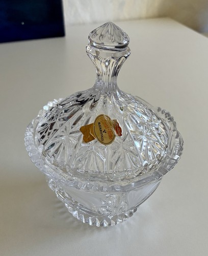 Glasschale mit deckel vintage - deckel,