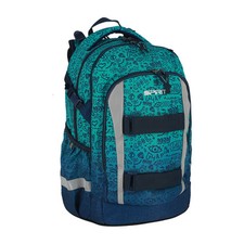 SPIRIT Schulranzen Schul Rucksack Mix GALAXY ab Klasse 5 blau Reflektoren Jungen