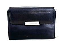 MANDARINA DUCK, PORTEMONNAIE , MADE IN ITALY, SCHWARZES LEDER, GUTER ZUSTAND