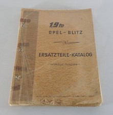 Teilekatalog / Ersatzteilliste Opel Blitz 1,9 t. LW + P Bauj. 1960 - 1965 