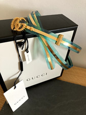 GUCCI Damen Gürtel Harz Blau