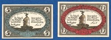 10 129 Notgeld Freienwalde (Chociwel) Pommern 5+10 Pfg., 1920, KN schwarz 5-stel