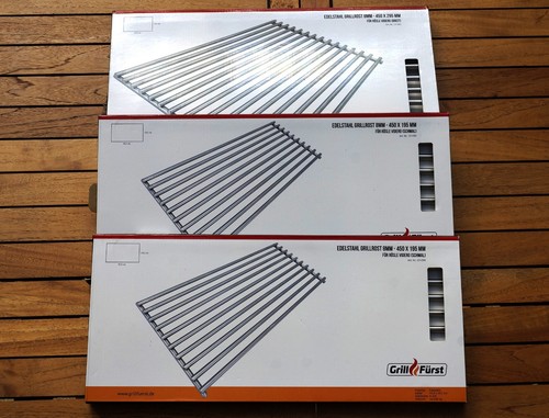 Edelstahl grillrost teilig - edelstahl, 3-teilig