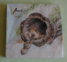 20 Servietten Winter Igel Maus 1 Packung Neue Freunde Motivservietten Ambiente