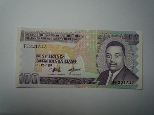 Burundi 100 francs 1997 unc - 100,