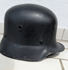 alter Feuerwehrhelm / Stahlhelm mit Innenfutter ähnlich 2. WK