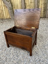 Vintage Eiche rustikal Lift Top Nähen Schmuck Aufbewahrungsbox Truhe