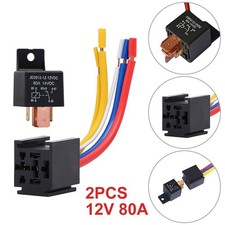 2 Stück KFZ Relais 12V 80A