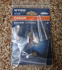 OSRAM Blinkerbirnen Diadem Chrome Next Gen Blinker 5W WY5W Glassockel Silber 