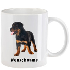 Tasse mit Rottweiler - mit