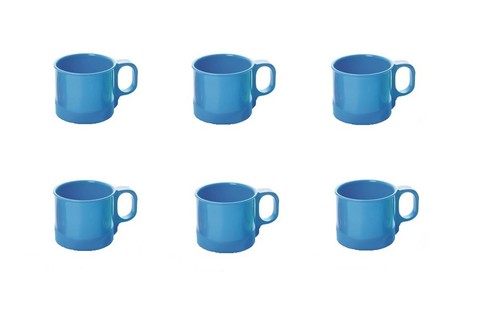 Melamin becher - 6x,