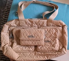 Kipling Schultertasche Beige mit  Neuwertiger Geldbörse 