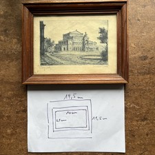 Dresden Semperoper Radierung -