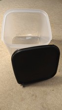 Tupperware Eidgenosse Kompaktus 4 Liter Transparent Schwarz Schnappdeckel Eckig