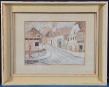 B. Hajdu László (1926-1998) Street view of a restaurant in Szentendre, 1987