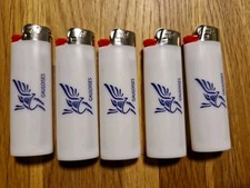 5 x Gauloises Feuerzeuge weiss
