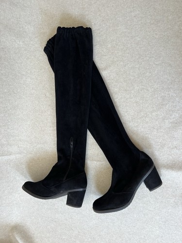 Sexy schwarze overknee stiefel - schwarze,